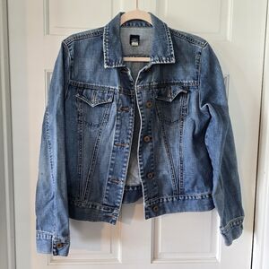 GAP Jeans Denim Jacket Blue Vintage Bronze Button Women's Medium